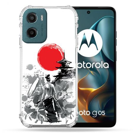Coque Renforcée Pour Motorola G05 / E15 Voyage Japon Femme