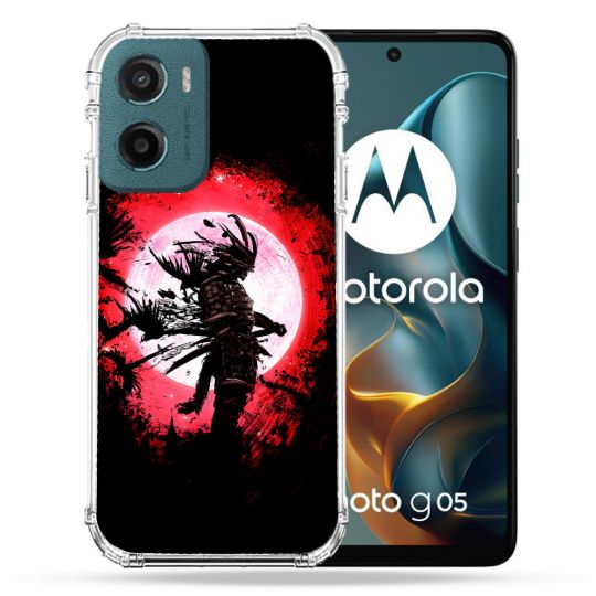 Coque Renforcée Pour Motorola G05 / E15 Voyage Japon Samourai