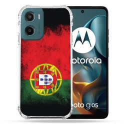 Coque Renforcée Pour Motorola G05 / E15 Voyage Portugal Drapeau