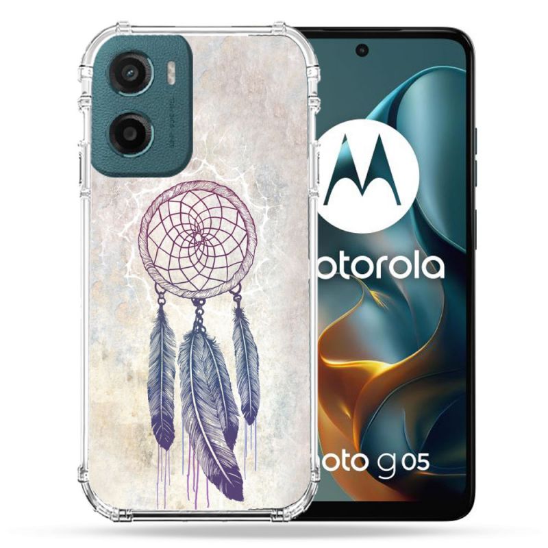 Coque Renforcée Pour Motorola G05 / E15 Zen Attrape Reve Blanc