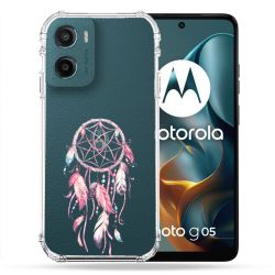 Coque Renforcée Transparente Pour Motorola G05 / E15 Attrape Reve Rose