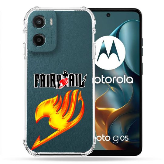 Coque Renforcée Transparente Pour Motorola G05 / E15 Fairy Tail