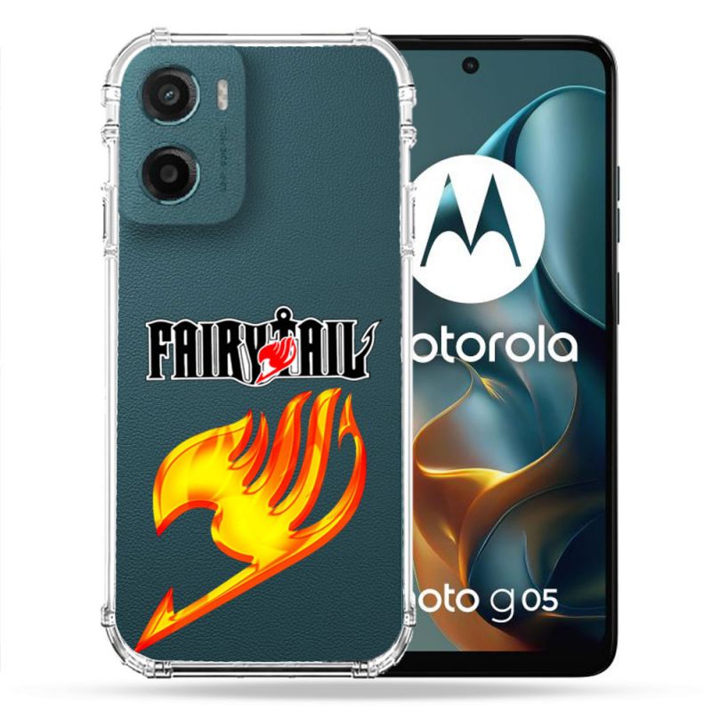 Coque Renforcée Transparente Pour Motorola G05 / E15 Fairy Tail