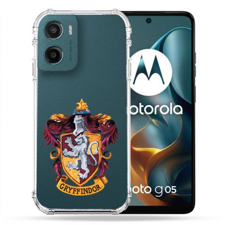 Coque Renforcée Transparente Pour Motorola G05 / E15 Harry Potter Griffindor