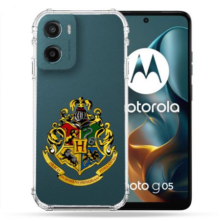 Coque Renforcée Transparente Pour Motorola G05 / E15 Harry Potter Poudlard