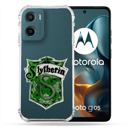 Coque Renforcée Transparente Pour Motorola G05 / E15 Harry Potter Slytherin