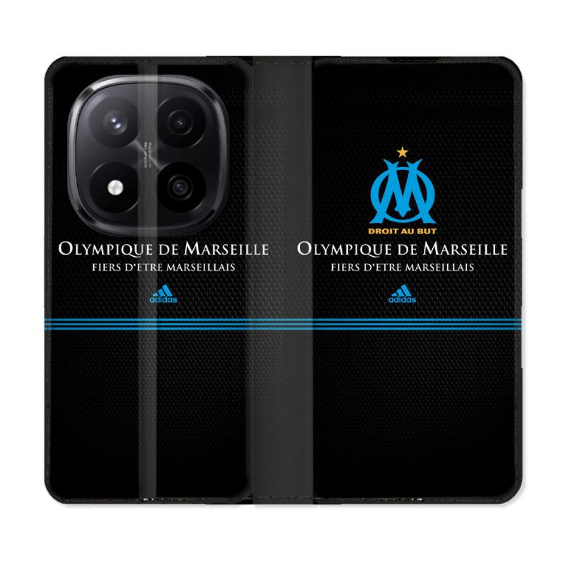 Housse Cuir Portefeuille Pour Xiaomi Redmi Note 14 PRO PLUS 5G Olympique Marseille OM Fier etre Marseillais