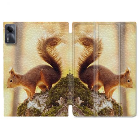 Coque Renforcée Pour Xiaomi Redmi Pad SE 11 Animal Ecureuil Bois