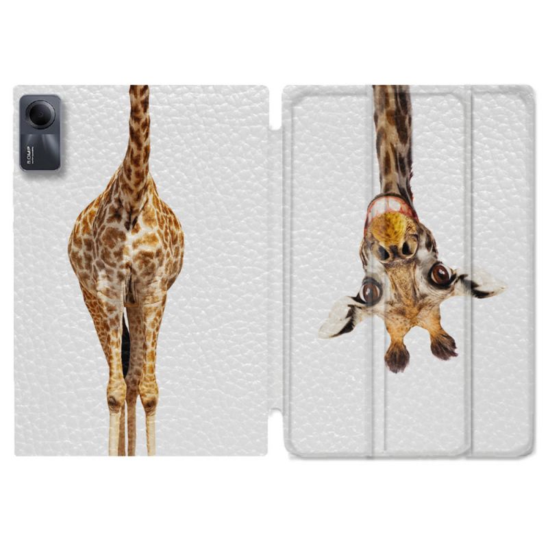 Coque Renforcée Pour Xiaomi Redmi Pad SE 11 Animal Girafe Blanche
