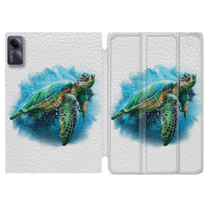 Coque Renforcée Pour Xiaomi Redmi Pad SE 11 Animal Tortue Blanche multicolore