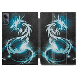 Coque Renforcée Pour Xiaomi Redmi Pad SE 11 Fantastique Dragon Bleu
