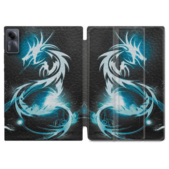 Coque Renforcée Pour Xiaomi Redmi Pad SE 11 Fantastique Dragon Bleu