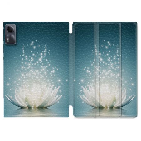 Coque Renforcée Pour Xiaomi Redmi Pad SE 11 Fleur Lotus Blanc