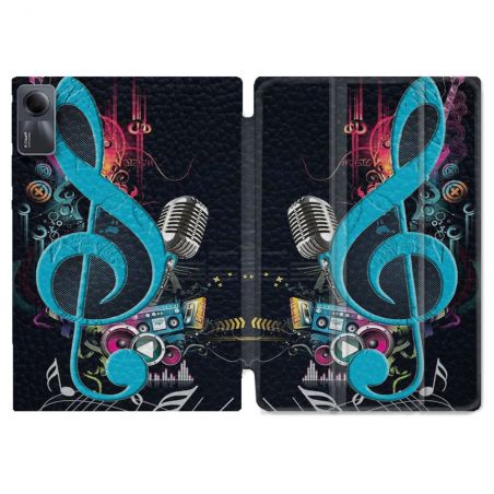 Coque Renforcée Pour Xiaomi Redmi Pad SE 11 Musique Cle Sol Bleu