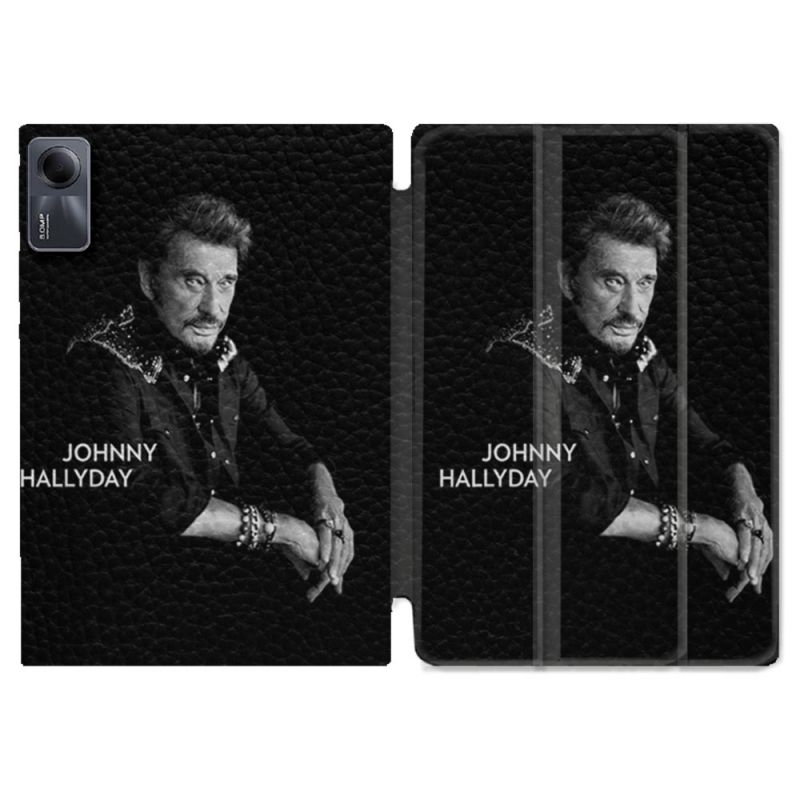 Coque Renforcée Pour Xiaomi Redmi Pad SE 11 Musique Johnny Hallyday Noir