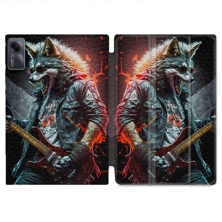 Coque Renforcée Pour Xiaomi Redmi Pad SE 11 Musique Rock Loup