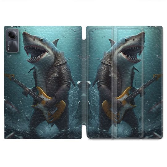 Coque Renforcée Pour Xiaomi Redmi Pad SE 11 Musique Rock Requin