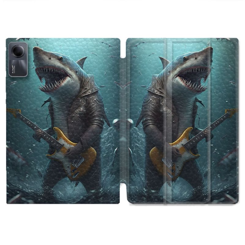 Coque Renforcée Pour Xiaomi Redmi Pad SE 11 Musique Rock Requin