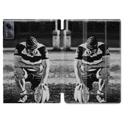 Coque Renforcée Pour Xiaomi Redmi Pad SE 11 Sport Rugby Noir Blanc
