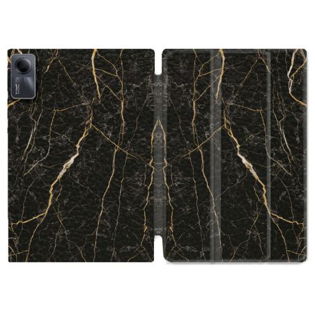 Coque Renforcée Pour Xiaomi Redmi Pad SE 11 Texture Marbre Noir