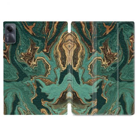 Coque Renforcée Pour Xiaomi Redmi Pad SE 11 Texture Marbre Vert