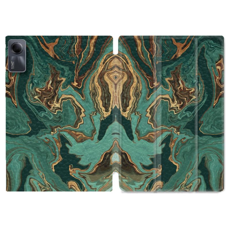 Coque Renforcée Pour Xiaomi Redmi Pad SE 11 Texture Marbre Vert