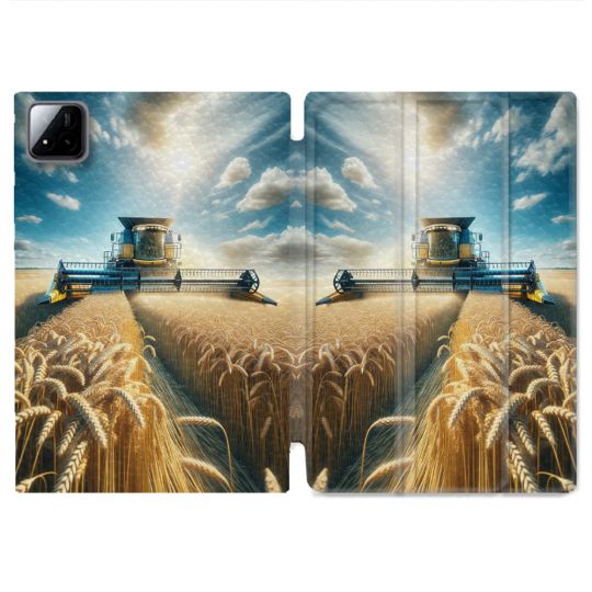 Coque Renforcée Pour Xiaomi Pad 7 / 7 Pro Agriculture Moissonneuse Blé