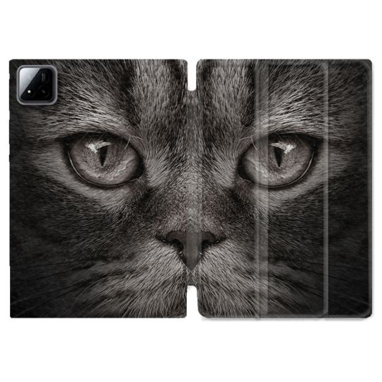 Coque Renforcée Pour Xiaomi Pad 7 / 7 Pro Animal Chat Gris