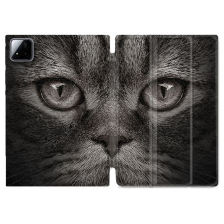 Coque Renforcée Pour Xiaomi Pad 7 / 7 Pro Animal Chat Gris