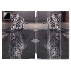 Coque Renforcée Pour Xiaomi Pad 7 / 7 Pro Animal Chat Reflet