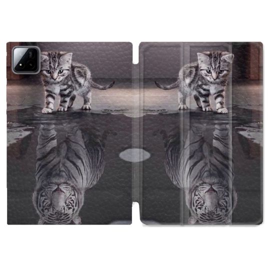 Coque Renforcée Pour Xiaomi Pad 7 / 7 Pro Animal Chat Reflet