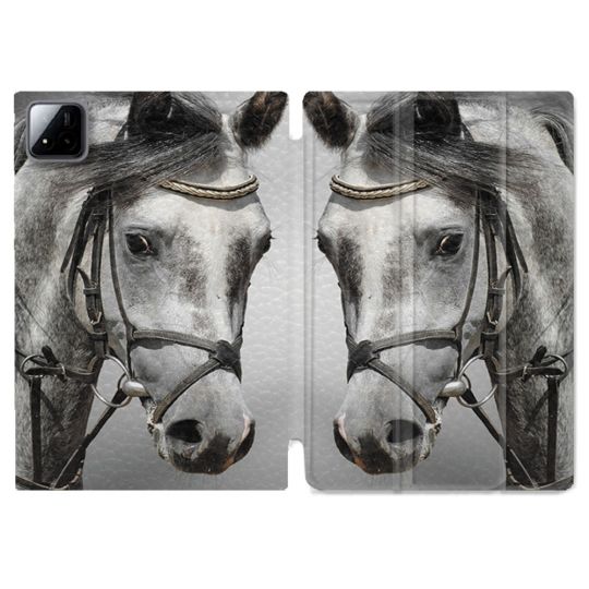 Coque Renforcée Pour Xiaomi Pad 7 / 7 Pro Animal Cheval Blanc