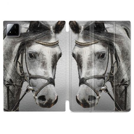 Coque Renforcée Pour Xiaomi Pad 7 / 7 Pro Animal Cheval Blanc