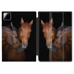 Coque Renforcée Pour Xiaomi Pad 7 / 7 Pro Animal Cheval Marron