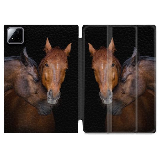 Coque Renforcée Pour Xiaomi Pad 7 / 7 Pro Animal Cheval Marron