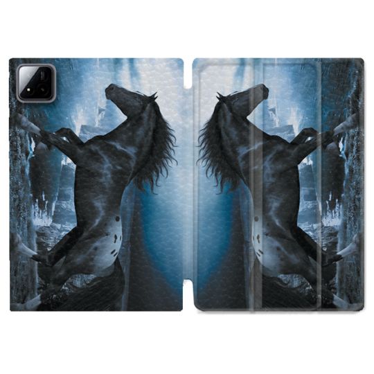 Coque Renforcée Pour Xiaomi Pad 7 / 7 Pro Animal Cheval Noir