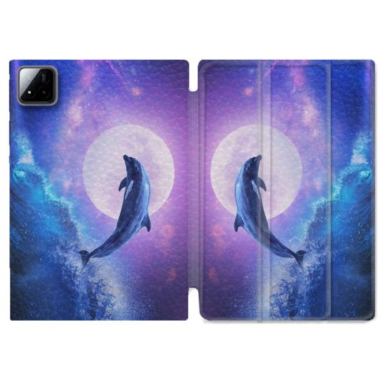 Coque Renforcée Pour Xiaomi Pad 7 / 7 Pro Animal Dauphin Vague
