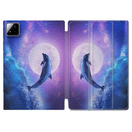 Coque Renforcée Pour Xiaomi Pad 7 / 7 Pro Animal Dauphin Vague