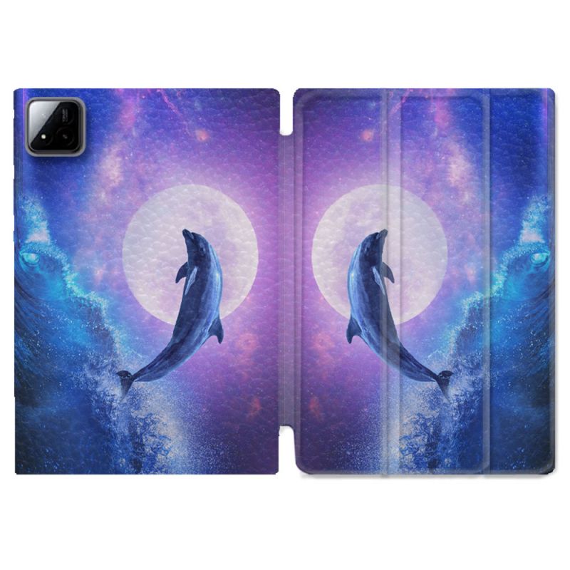 Coque Renforcée Pour Xiaomi Pad 7 / 7 Pro Animal Dauphin Vague