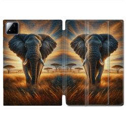 Coque Renforcée Pour Xiaomi Pad 7 / 7 Pro Animal Elephant Savane