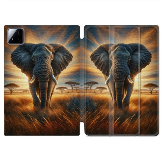 Coque Renforcée Pour Xiaomi Pad 7 / 7 Pro Animal Elephant Savane