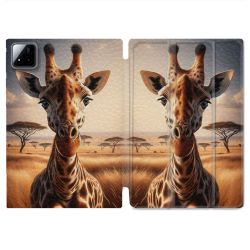 Coque Renforcée Pour Xiaomi Pad 7 / 7 Pro Animal Girafe Savane