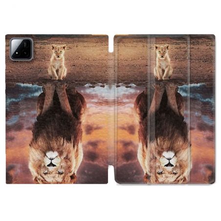 Coque Renforcée Pour Xiaomi Pad 7 / 7 Pro Animal Lion Reflet
