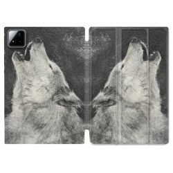 Coque Renforcée Pour Xiaomi Pad 7 / 7 Pro Animal Loup Hurlement