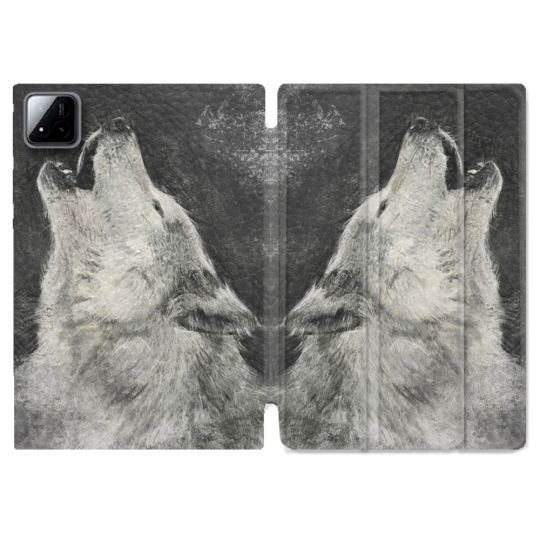 Coque Renforcée Pour Xiaomi Pad 7 / 7 Pro Animal Loup Hurlement