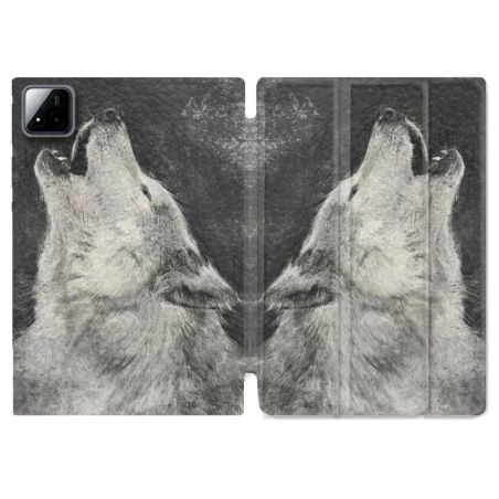 Coque Renforcée Pour Xiaomi Pad 7 / 7 Pro Animal Loup Hurlement