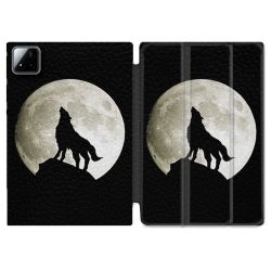 Coque Renforcée Pour Xiaomi Pad 7 / 7 Pro Animal Loup Noir