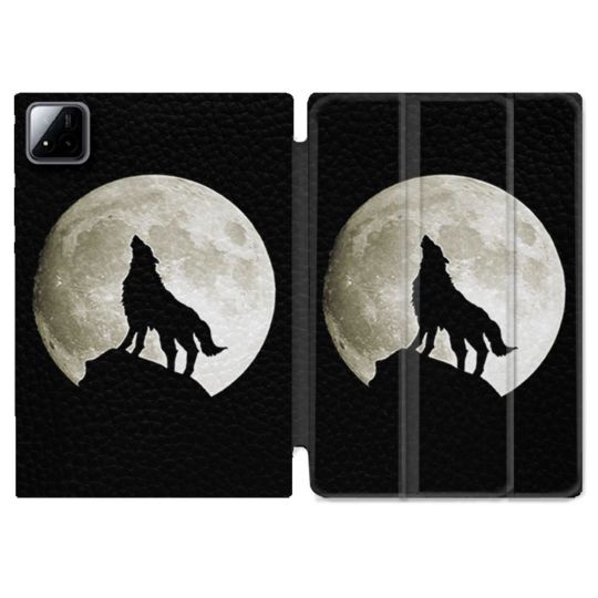 Coque Renforcée Pour Xiaomi Pad 7 / 7 Pro Animal Loup Noir