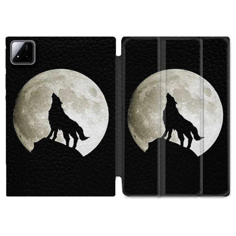 Coque Renforcée Pour Xiaomi Pad 7 / 7 Pro Animal Loup Noir