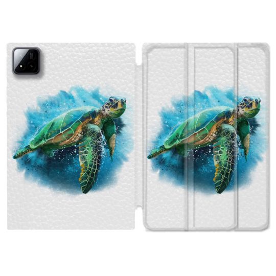 Coque Renforcée Pour Xiaomi Pad 7 / 7 Pro Animal Tortue Blanche multicolore